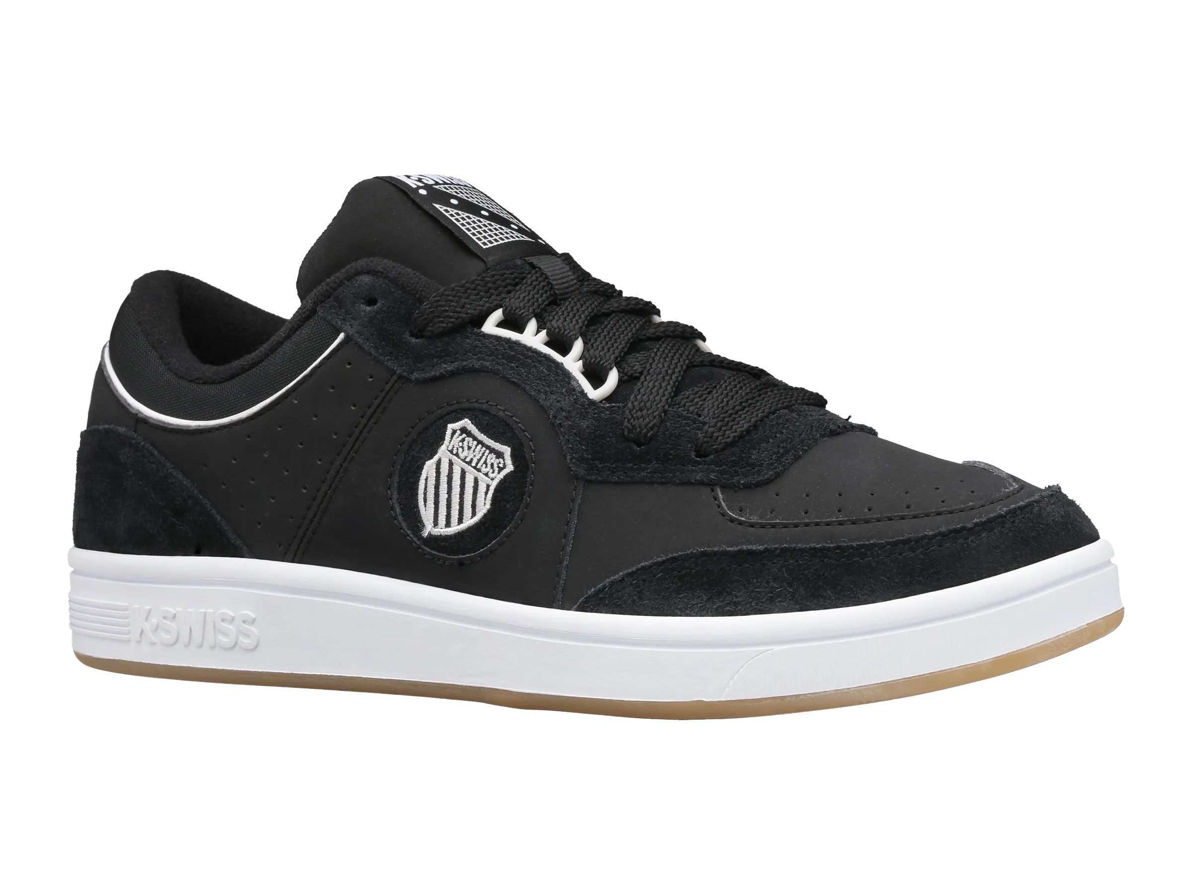 06802-023-M | MENS NORTH COURT | BLACK/WHITE/GUM