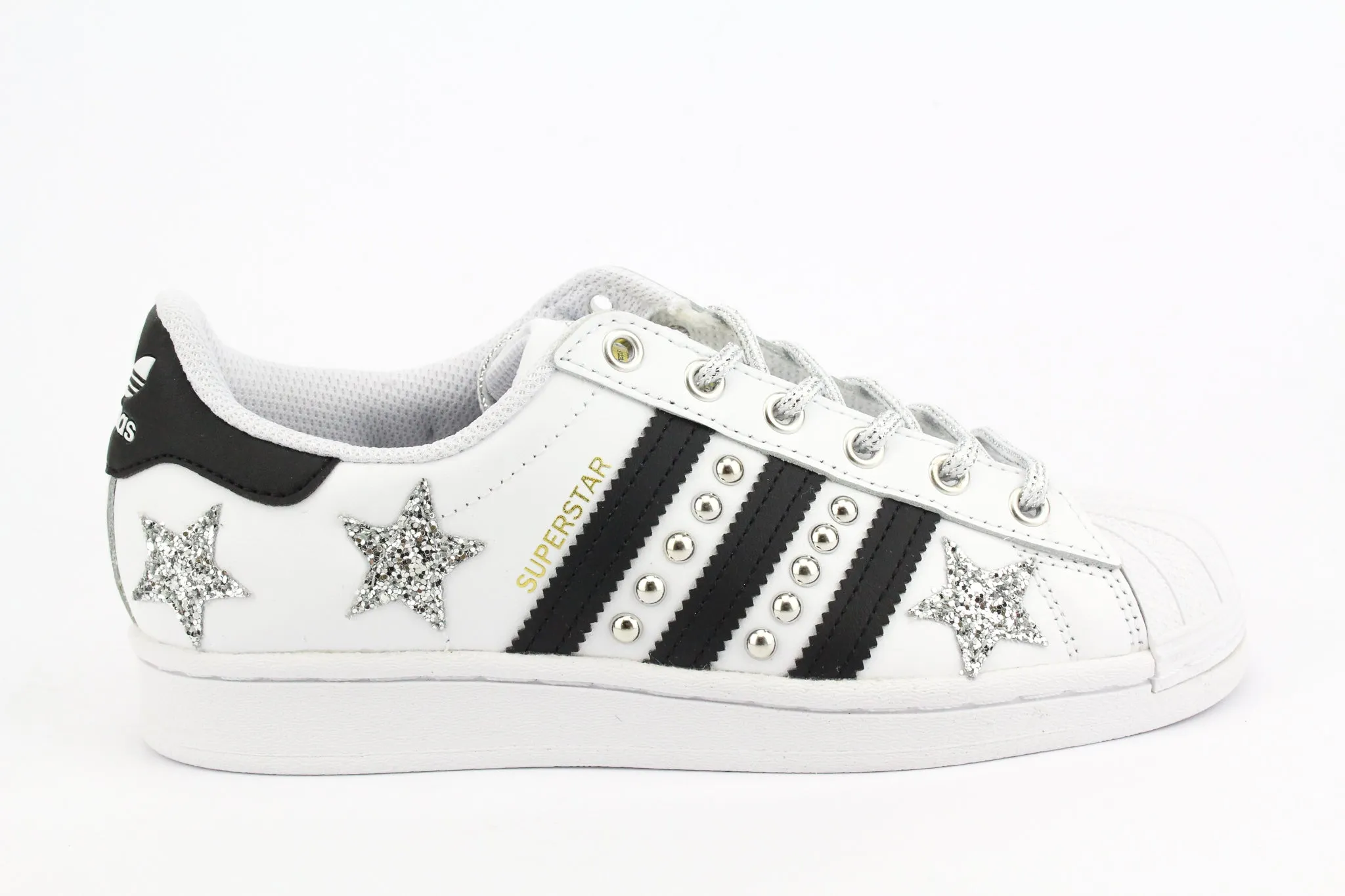 Adidas Superstar Borchie & Stelle Silver