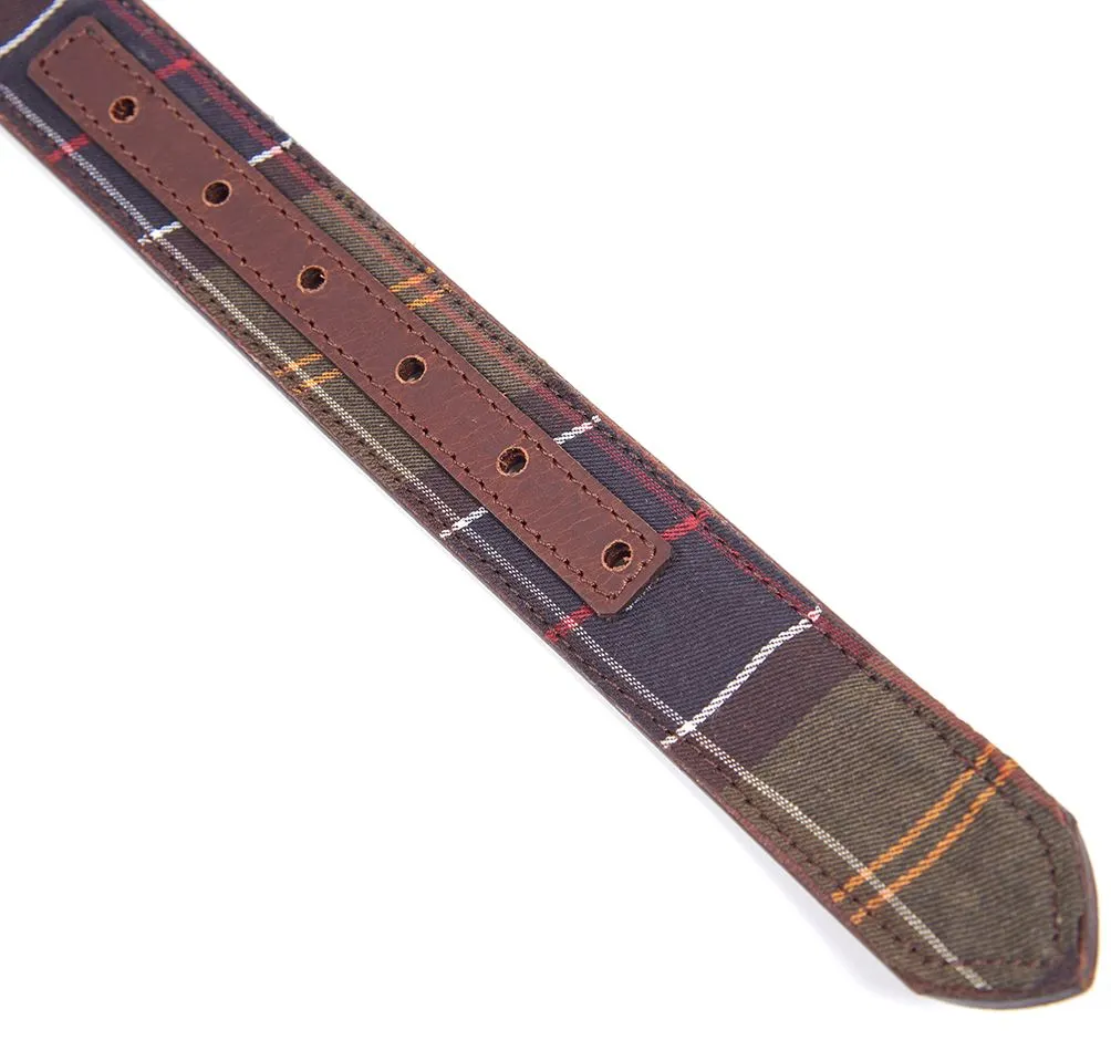 BARBOUR - CINTURA REVERSIBLE TARTAN LEATHER BELT