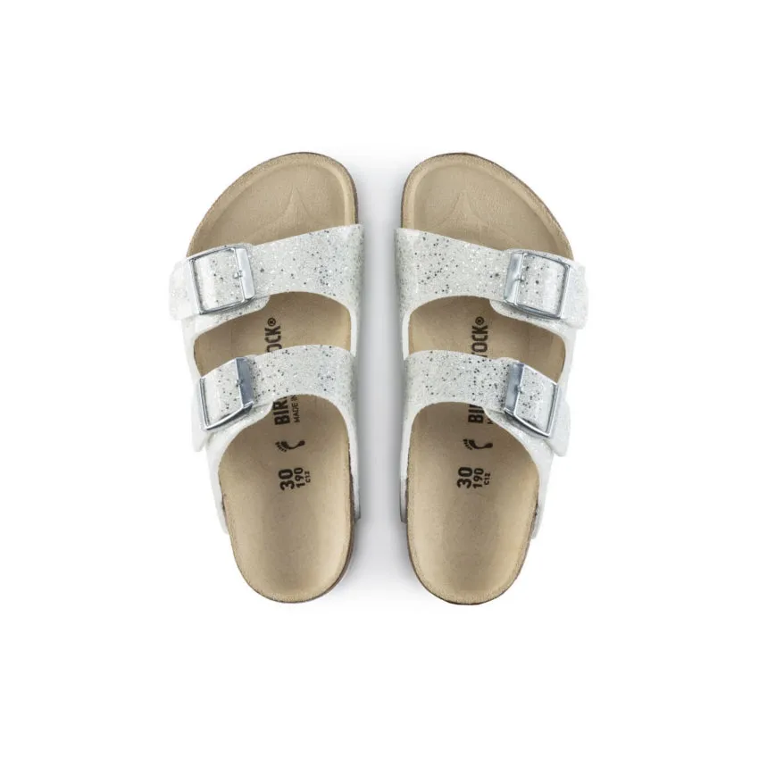 BIRKENSTOCK SANDALO ARIZONA 1022230 GLITTER BIANCO