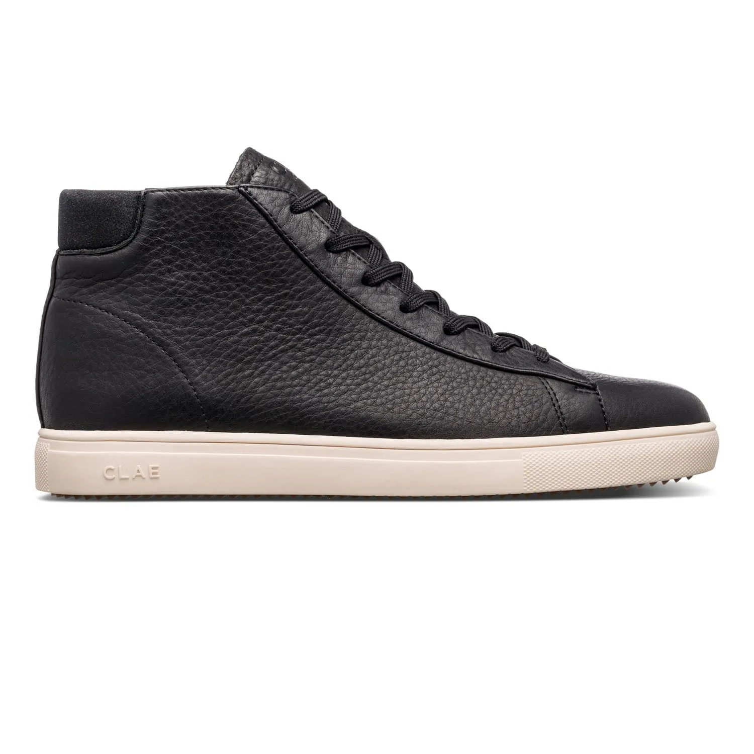 Bradley Mid Black Pebbled Leather