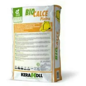 Kerakoll - Biocalce Pietra Malta naturale eco-compatibile traspirante per murature Kg. 25