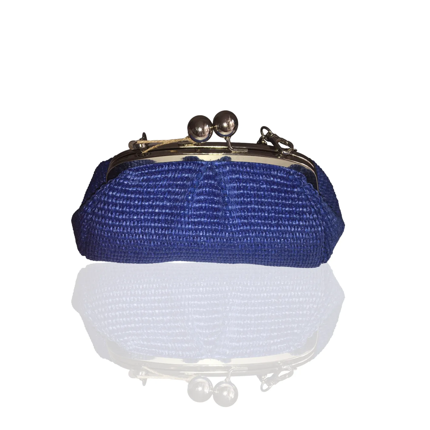 Pochette Margot Nuvola blu in rafia