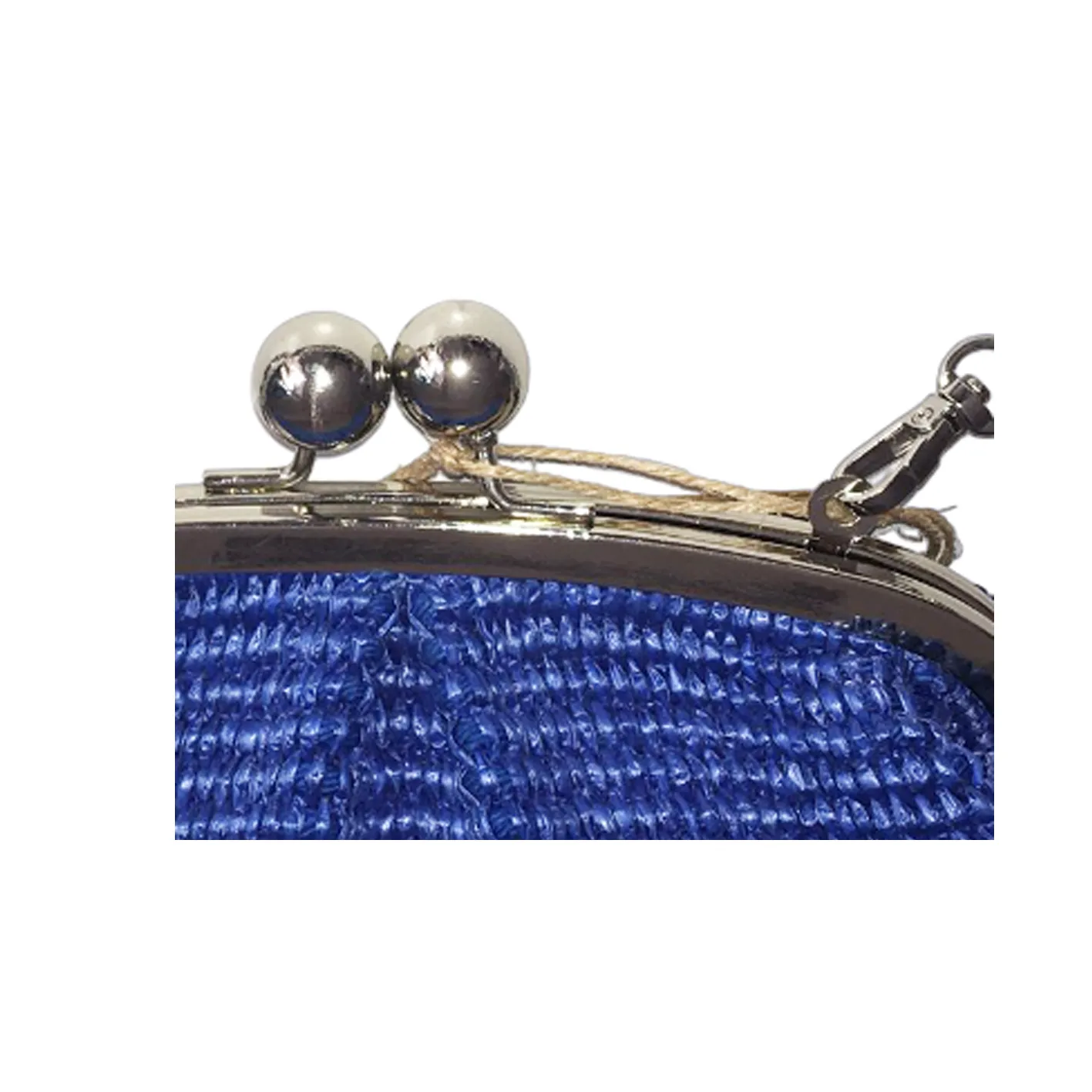 Pochette Margot Nuvola blu in rafia