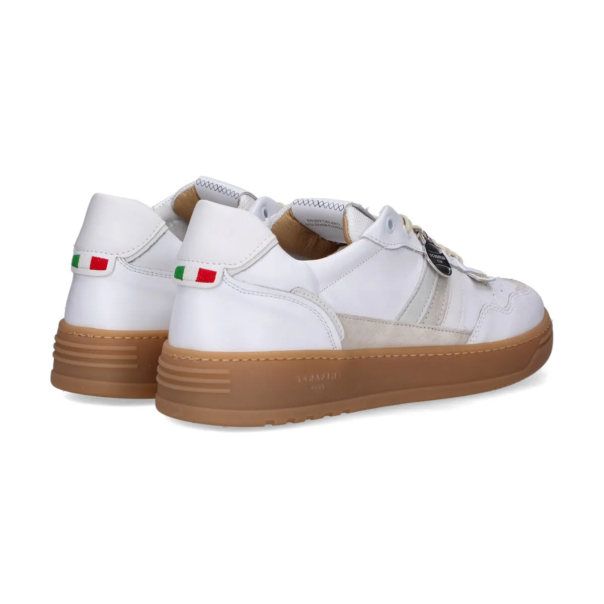 Serafini sneakers Firenze in pelle bianca