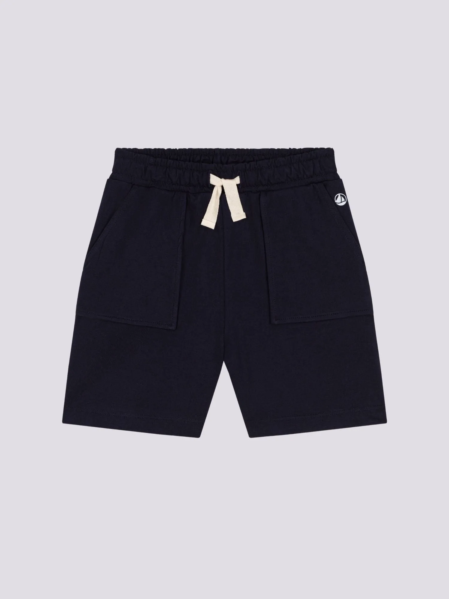 SHORTS BLU IN COTONE