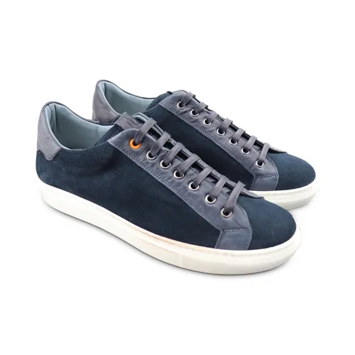 Sneakers in camoscio blu