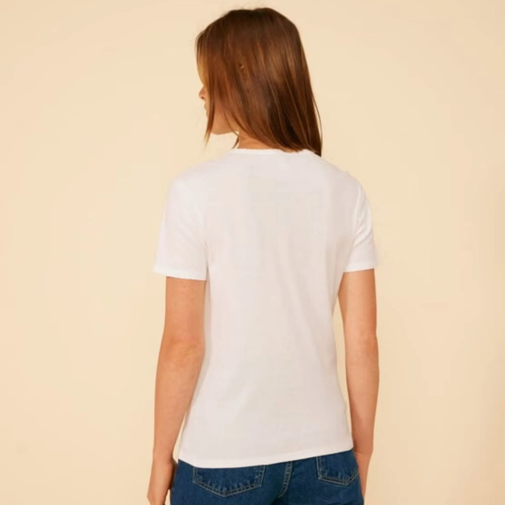 T-SHIRT BIANCA L'ICONIQUE COCOTTE IN COTONE DONNA