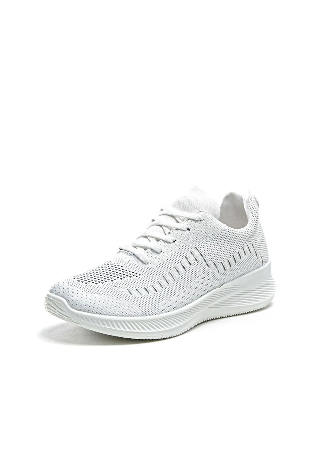 UrbanVibe Sneakers - Sportive - Lace-Up Closure - White