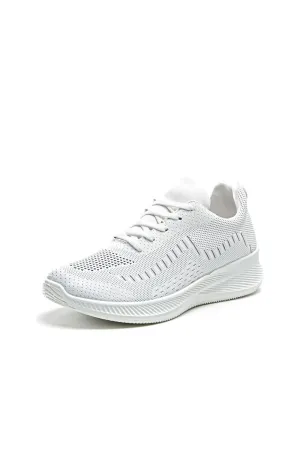 UrbanVibe Sneakers - Sportive - Lace-Up Closure - White